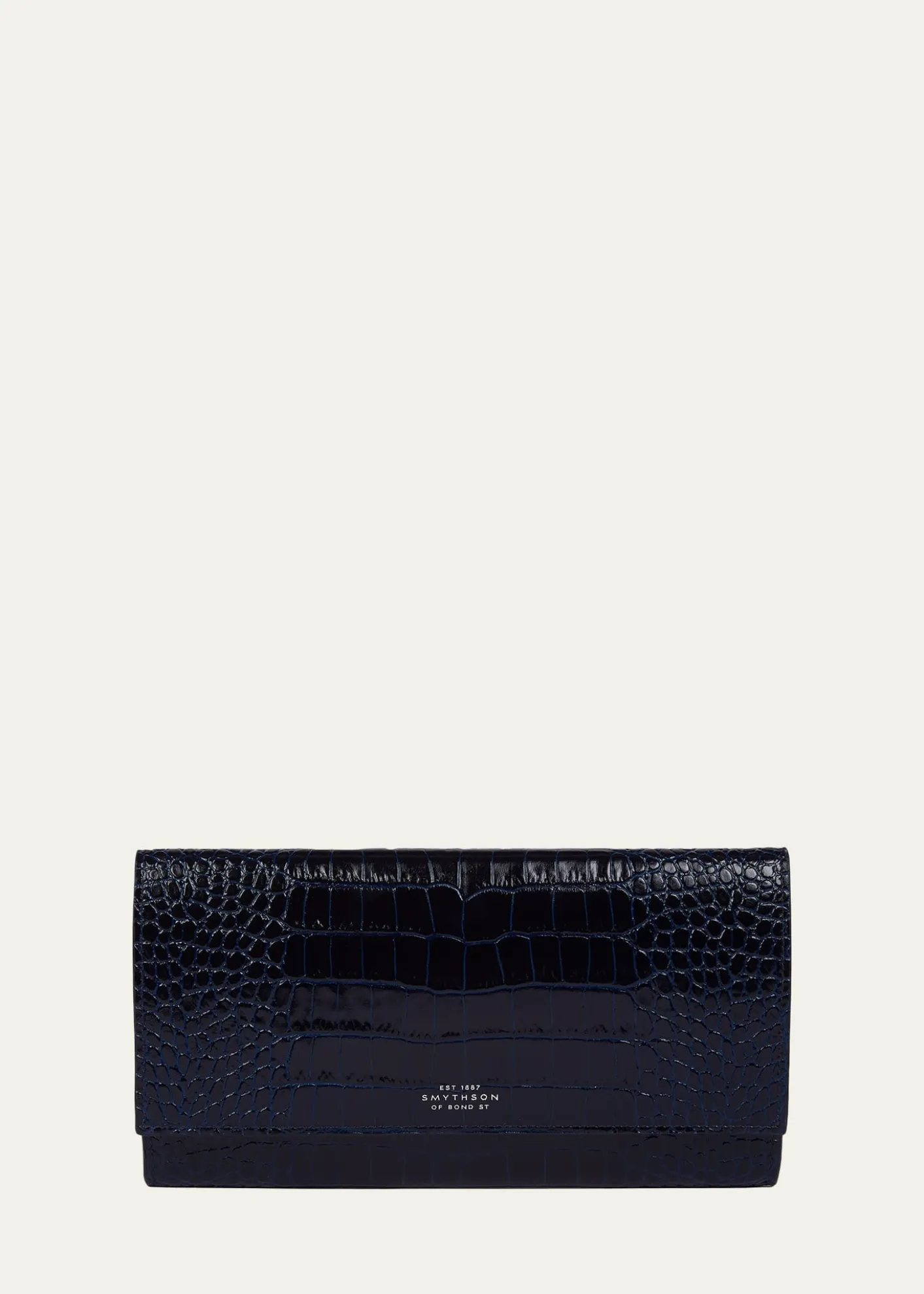 SmythsonMarshall Mara Croc-Embossed Leather Travel Wallet