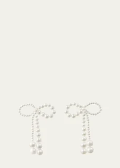 Sophie Bille BraheGrande Rosette De Pearls Large Bow Earrings in Freshwater Pearls