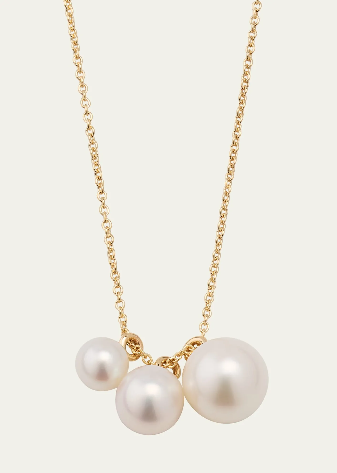 Sophie Bille Brahe14K Recycled Yellow Gold Stella Necklace with Freshwater Pearls