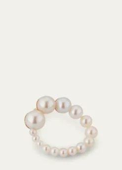Sophie Bille BrahePetite Embrass de Perle Graduated Earring, Single, Right