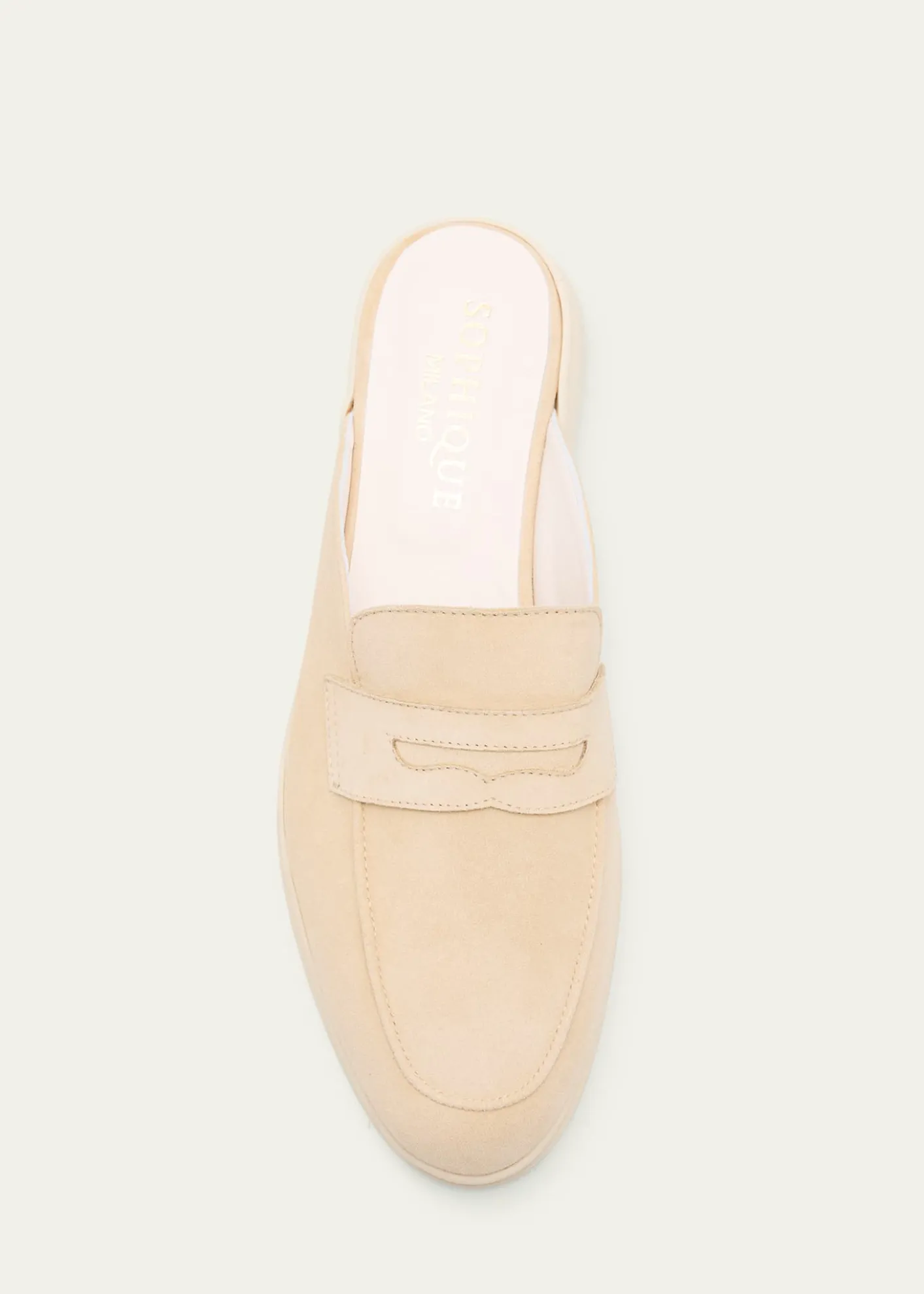 SophiqueRiviera Suede Loafer Mules