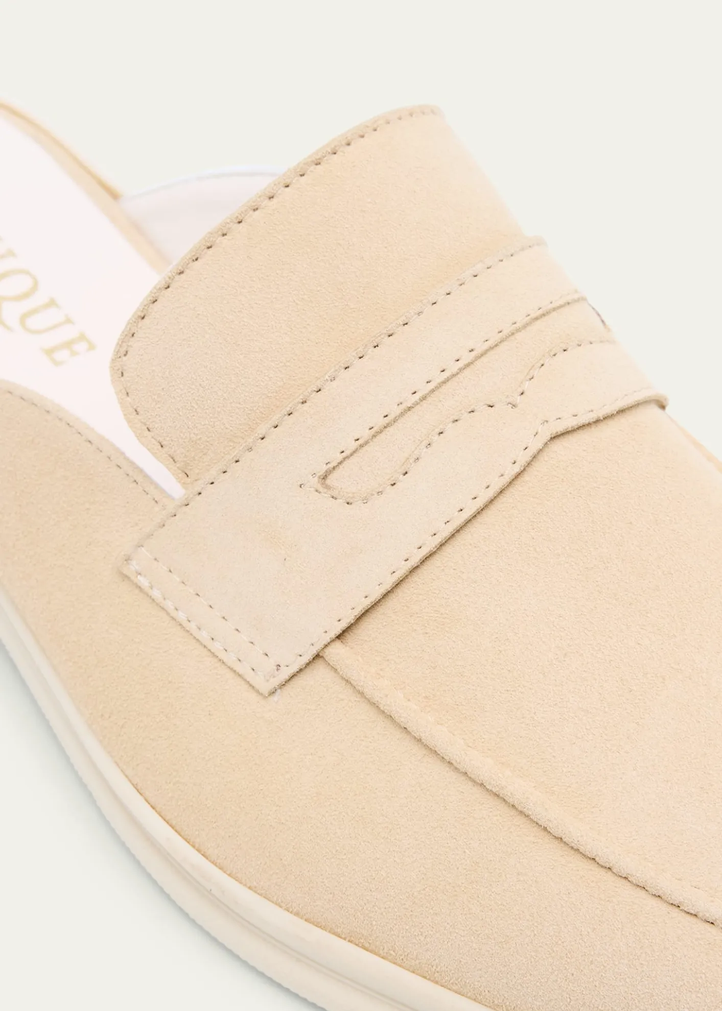 SophiqueRiviera Suede Loafer Mules