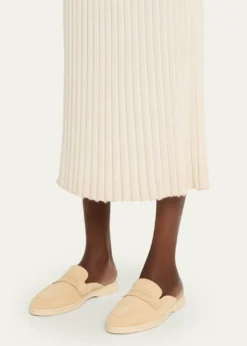 SophiqueRiviera Suede Loafer Mules