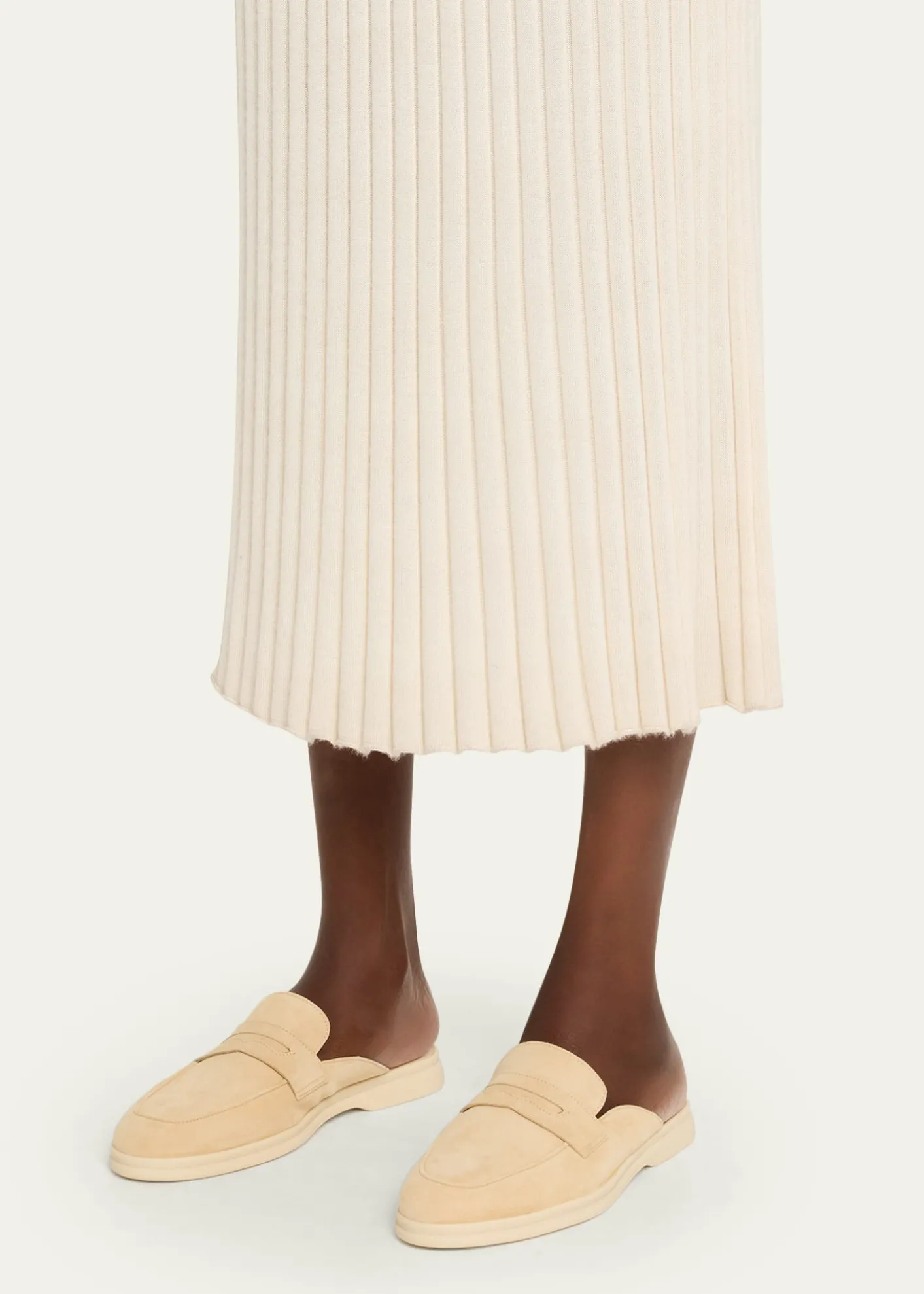 SophiqueRiviera Suede Loafer Mules