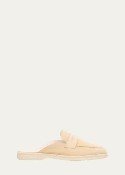 SophiqueRiviera Suede Loafer Mules