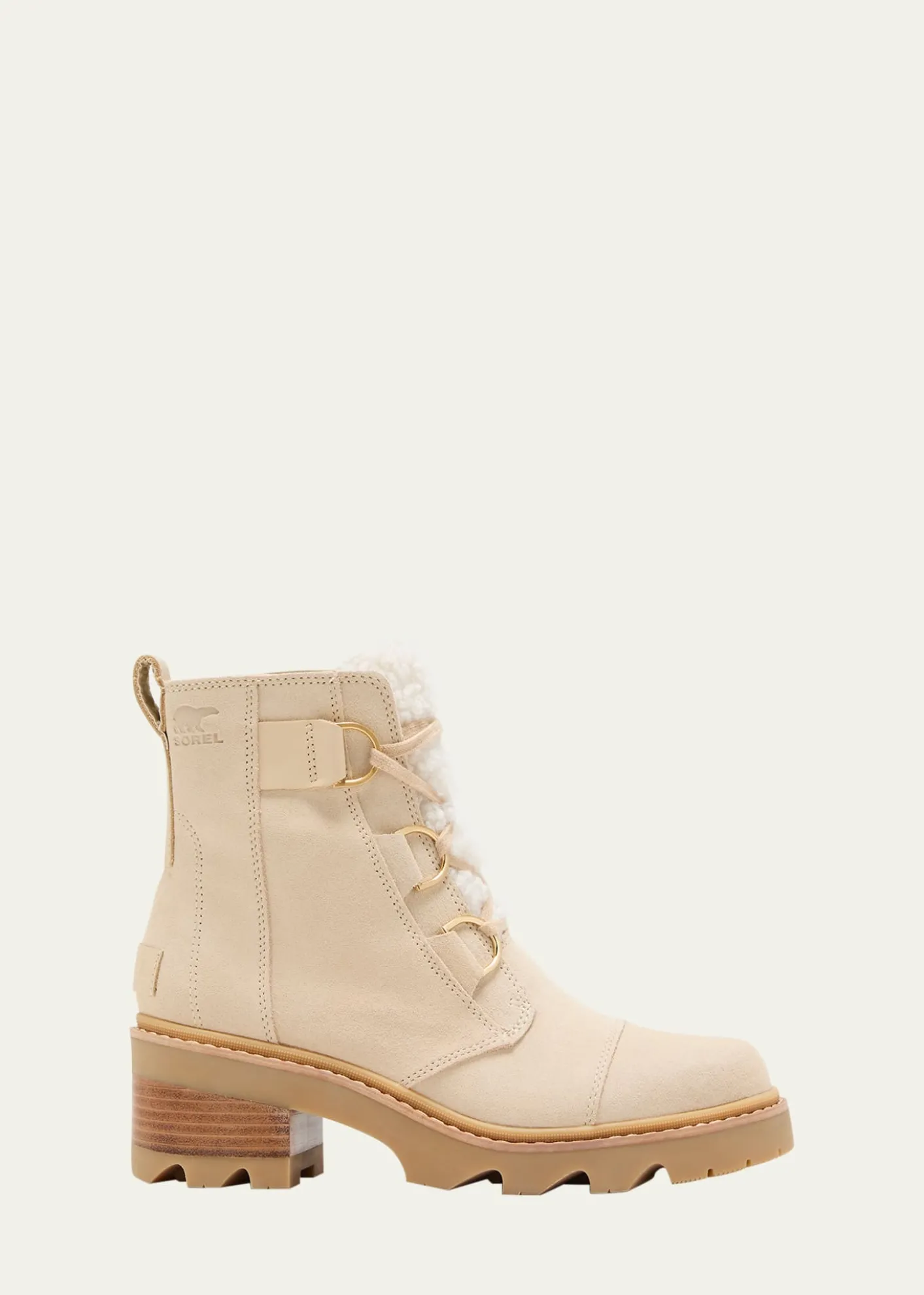 SorelJoan Suede Faux Fur Lace-Up Boots