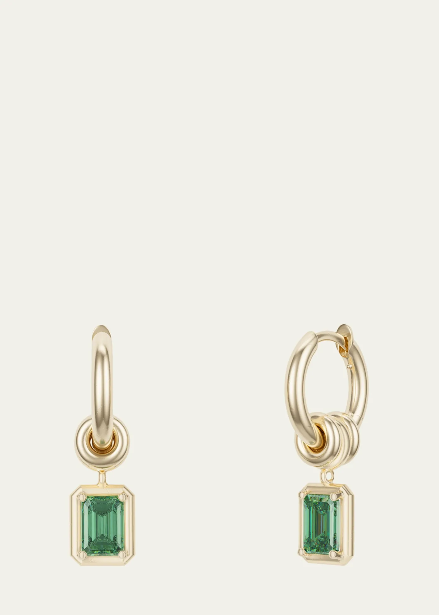 Spinelli KilcollinZahra Hoop Earrings with Emeralds