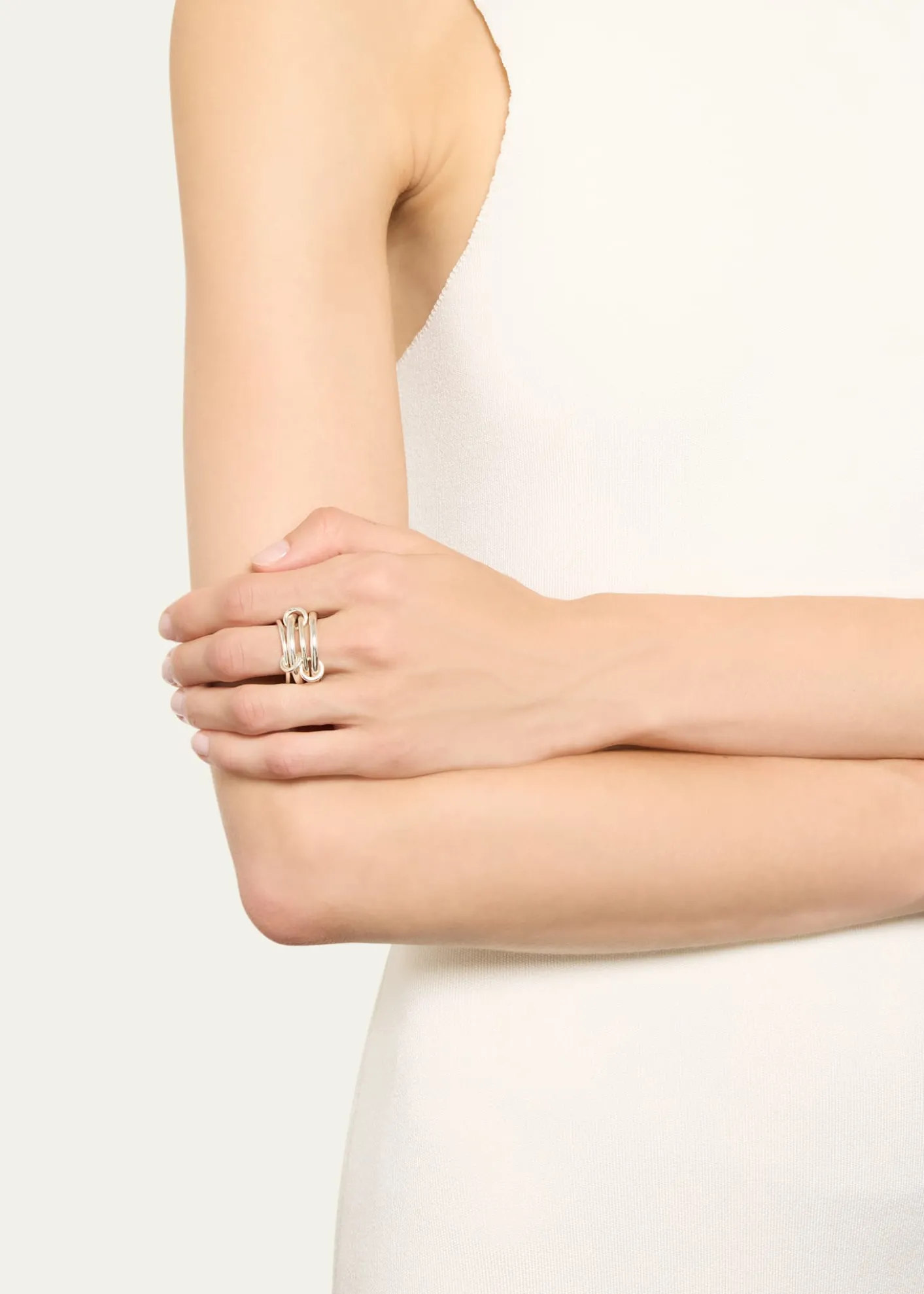 Spinelli KilcollinCici Silver Petite Four Link Ring