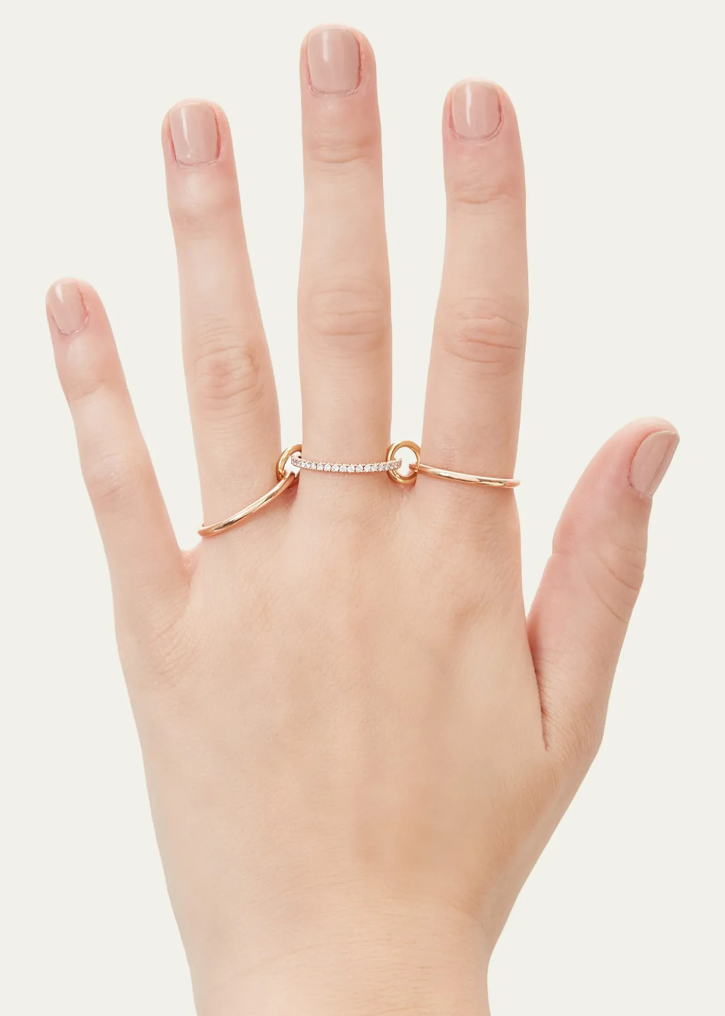 Spinelli Kilcollin18K Yellow Gold Sonny 3 Link Ring