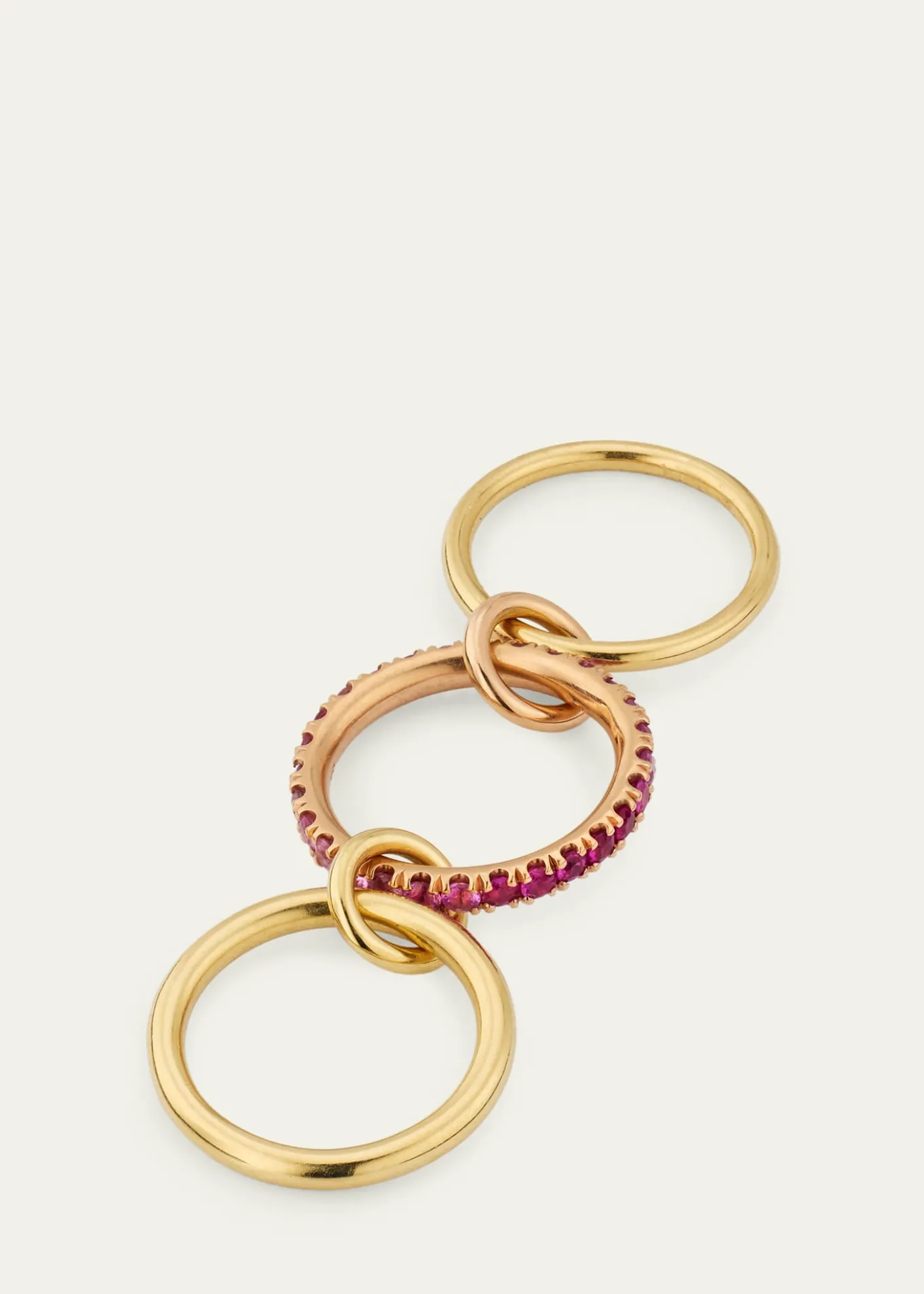 Spinelli KilcollinPetunia 18K Gold Pink Ombre Sapphire Ring
