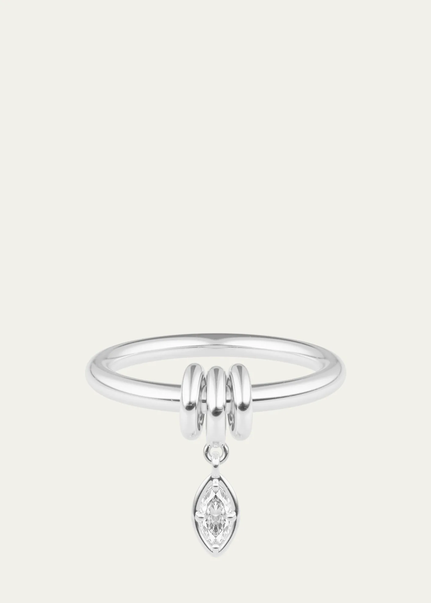 Spinelli KilcollinPia Marquise Diamond Sterling Silver Ring