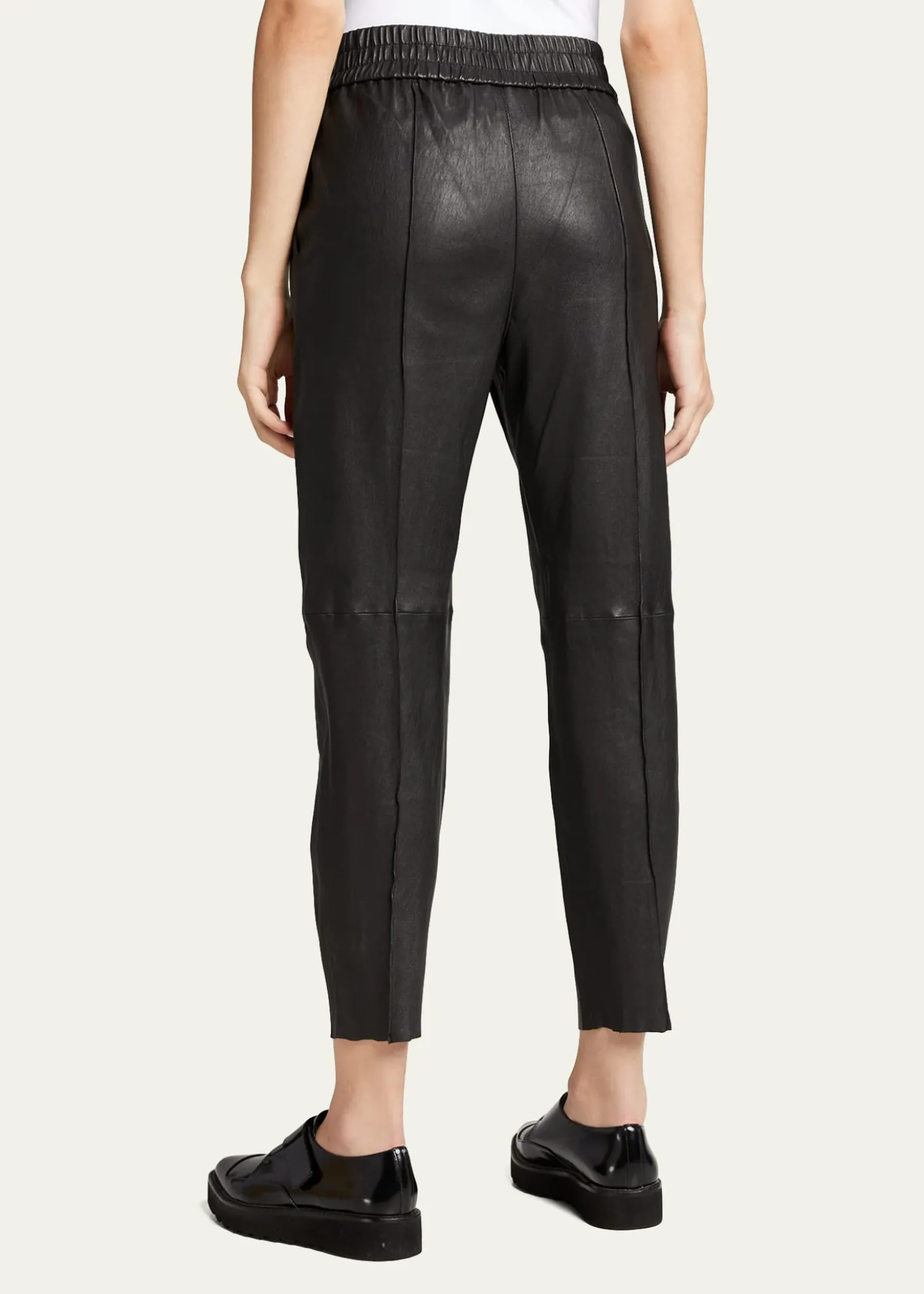 SPRWMNHigh-Waist Leather Joggers