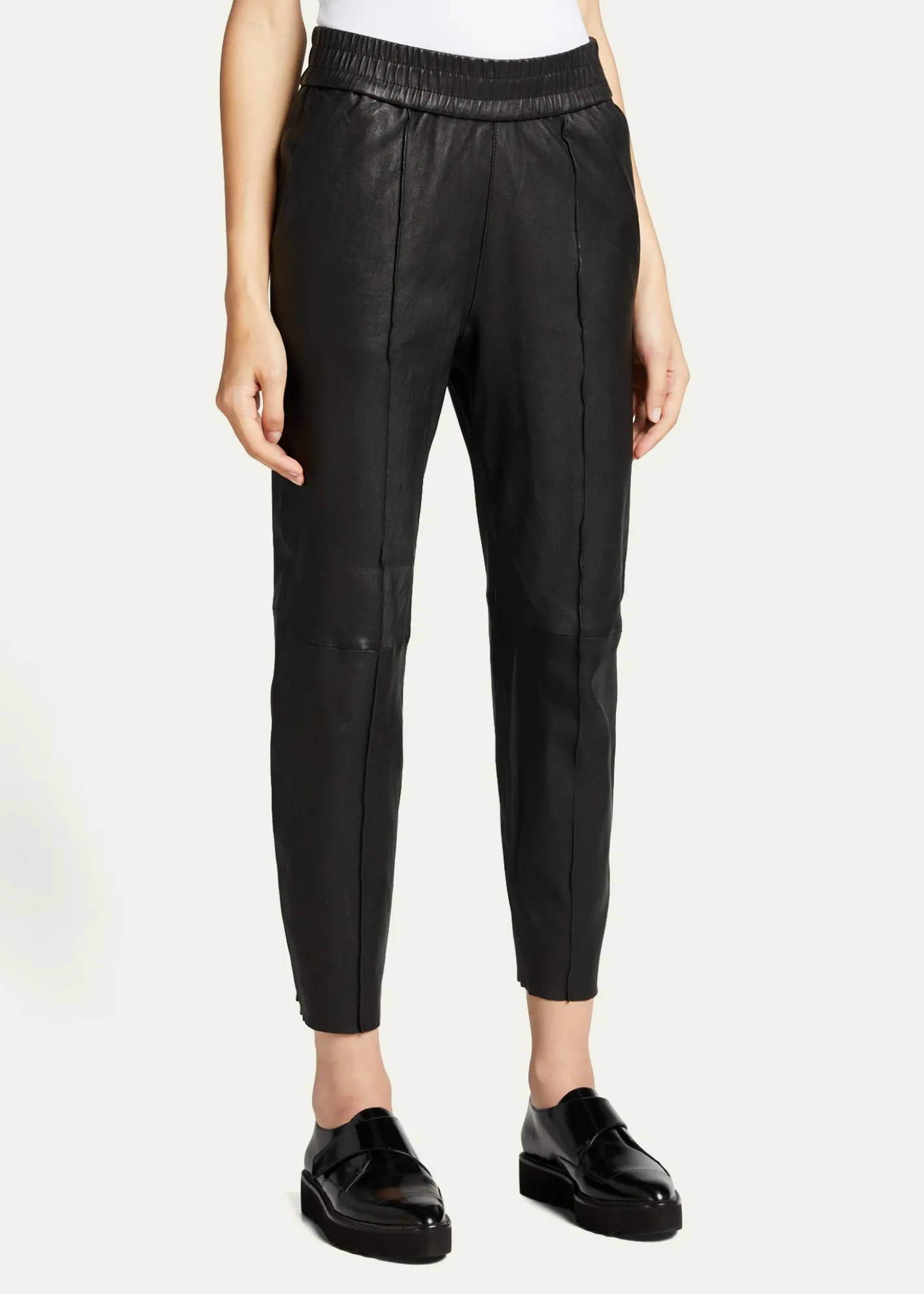 SPRWMNHigh-Waist Leather Joggers