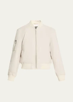 SPRWMNLeather Classic Bomber Jacket