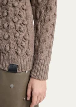 Stella McCartneyBobble Cable Knit Turtleneck Sweater
