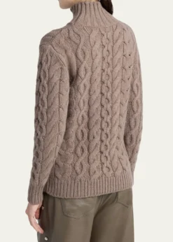 Stella McCartneyBobble Cable Knit Turtleneck Sweater
