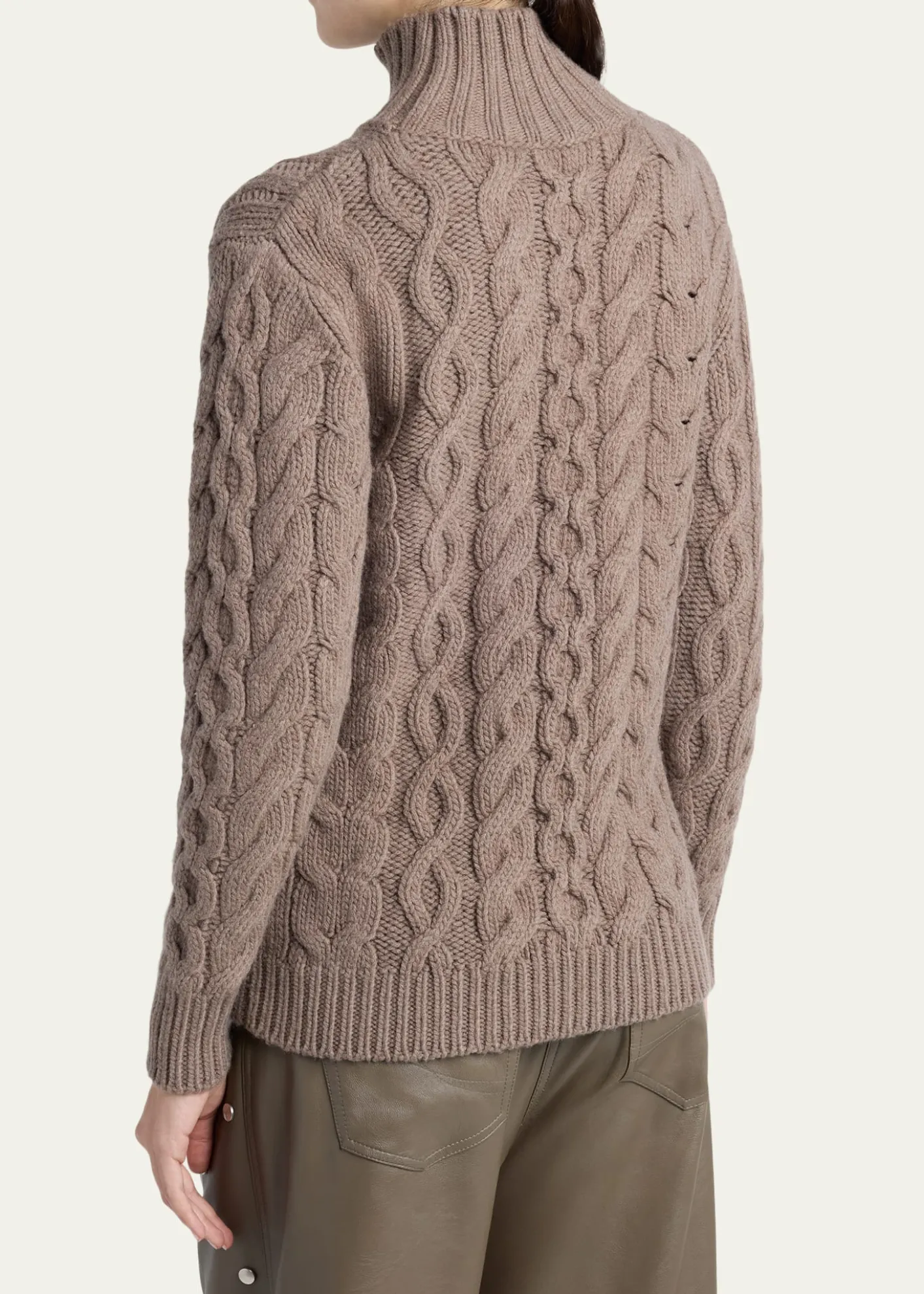 Stella McCartneyBobble Cable Knit Turtleneck Sweater