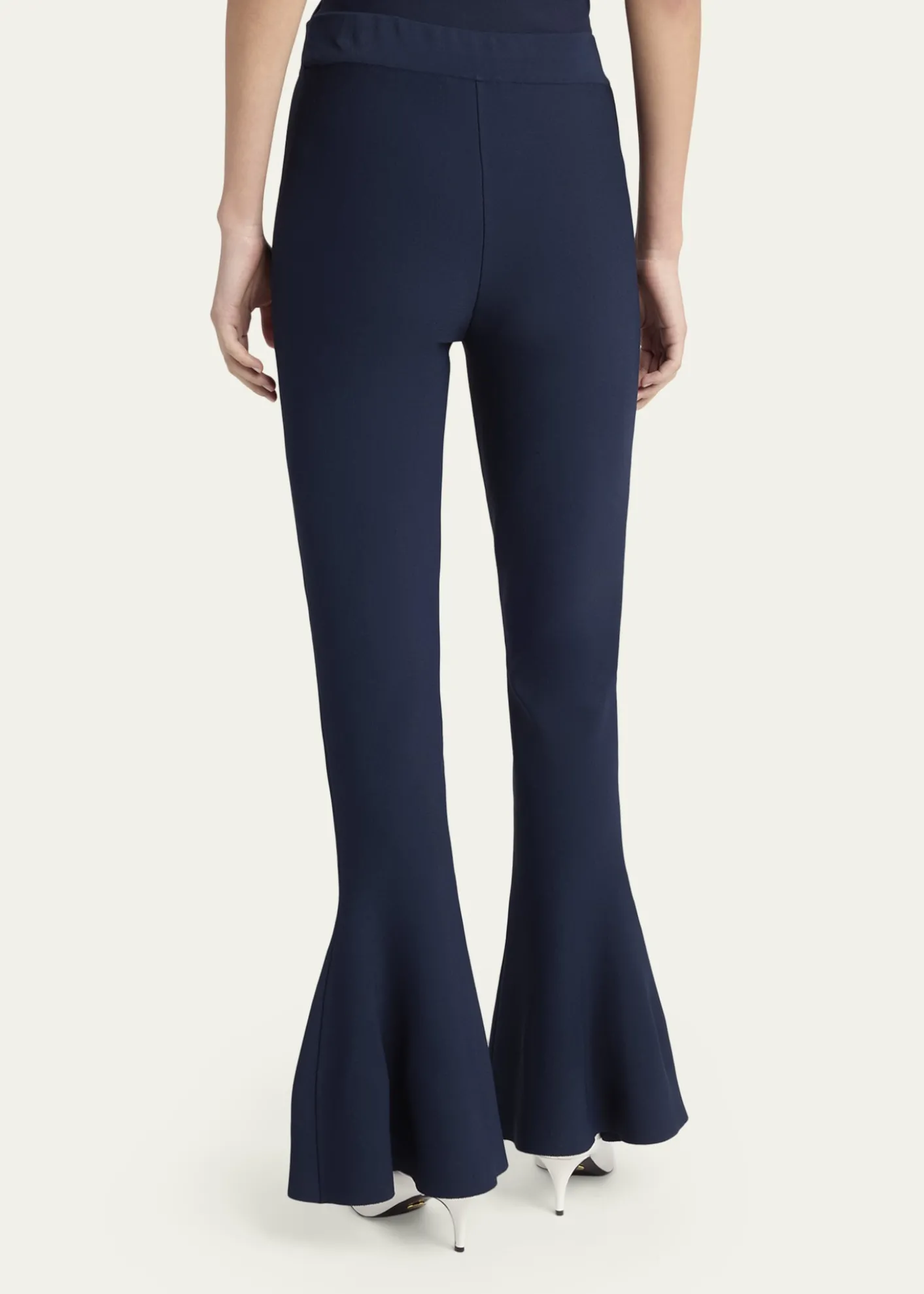 Stella McCartneyCompact Knit Peplum Flare Pants