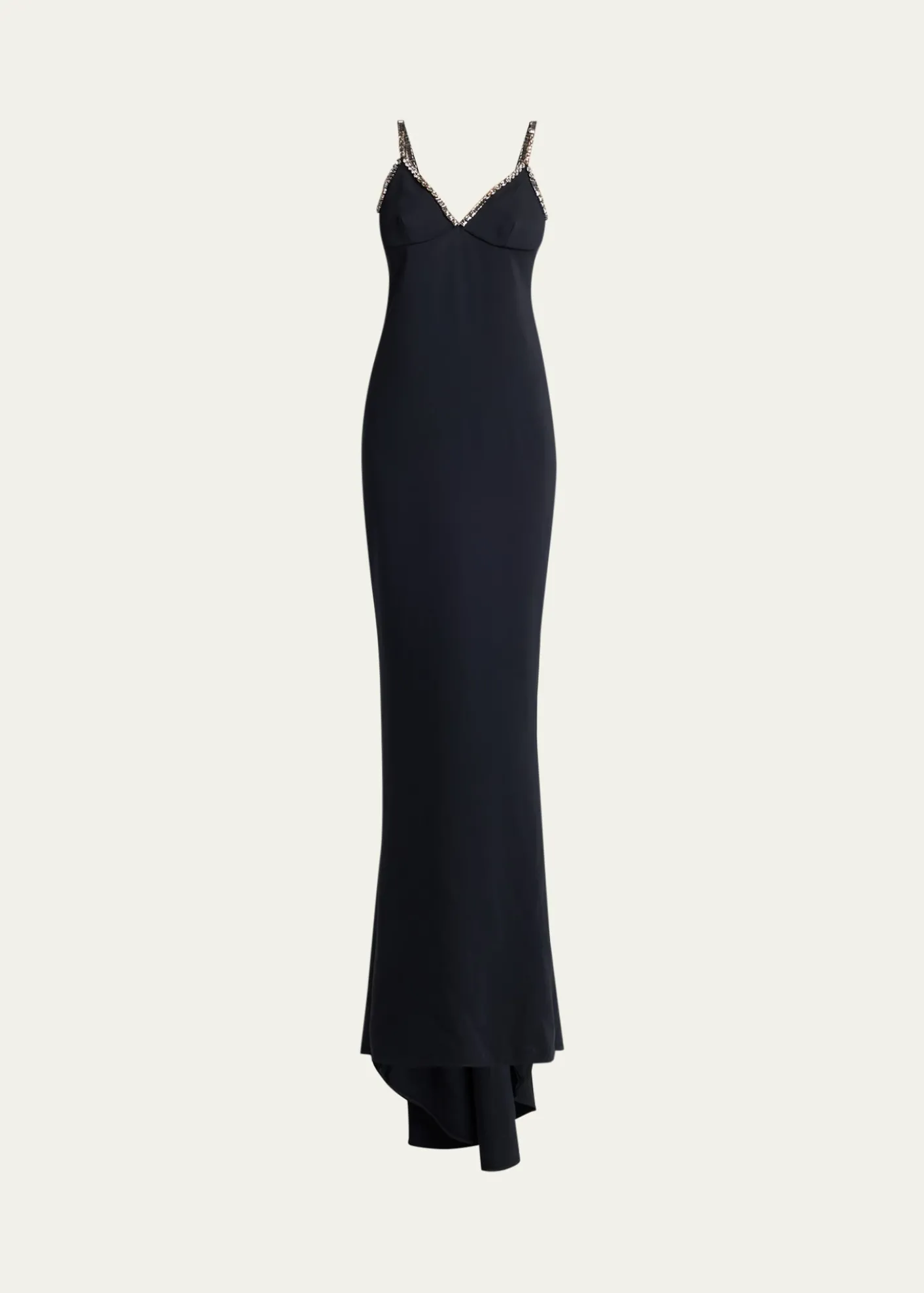 Stella McCartneyEmbellished V-Neck Trumpet Gown