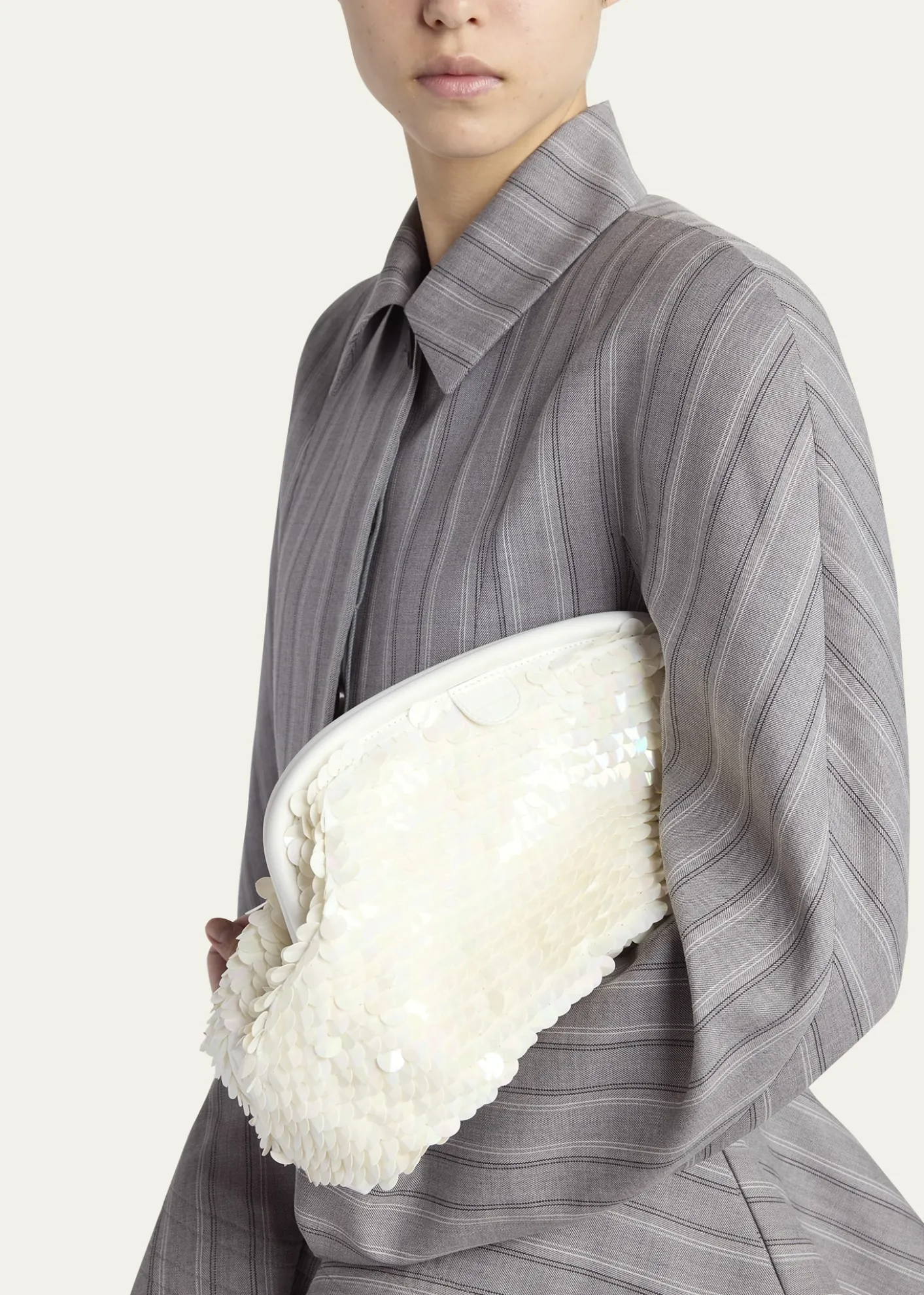 Stella McCartneyFalabella Sequin Soft Clutch Bag