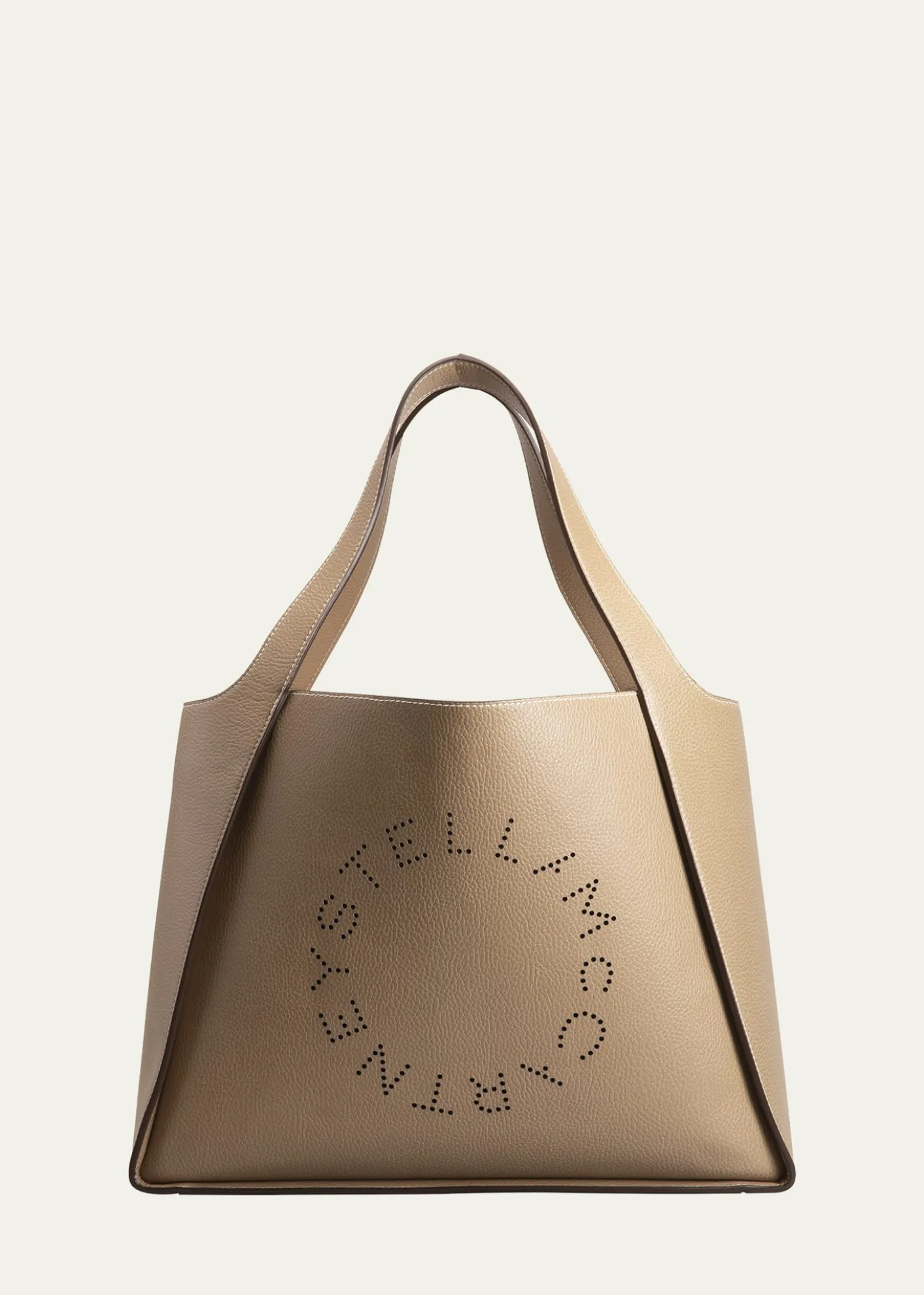 Stella McCartneyLogo Grainy Faux-Leather Tote Bag