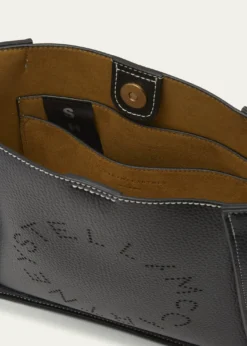 Stella McCartneyMini Logo Grain Vegan Leather Crossbody Bag