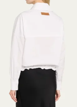 Stella McCartneyPoplin Sporty Bomber Jacket