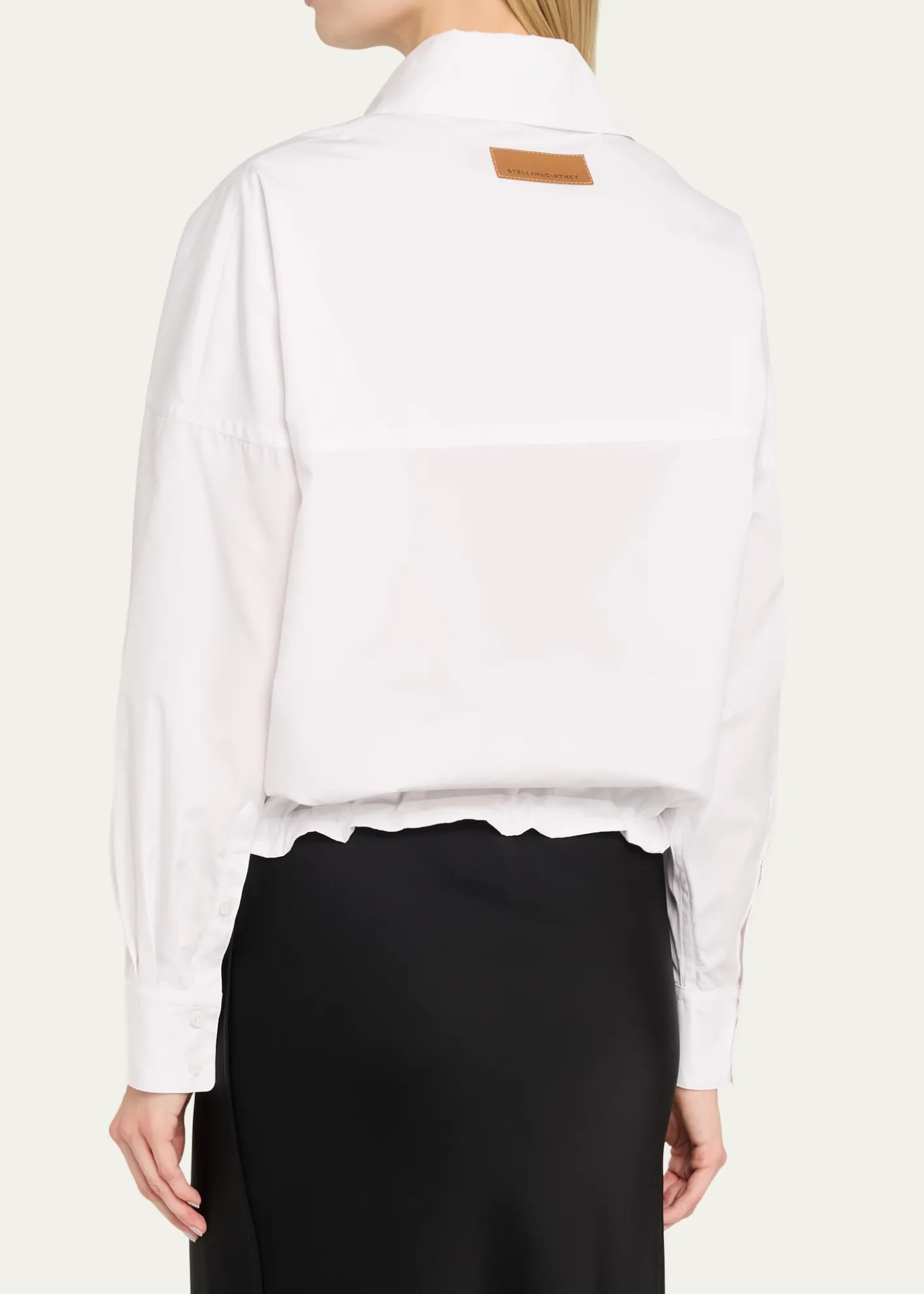Stella McCartneyPoplin Sporty Bomber Jacket