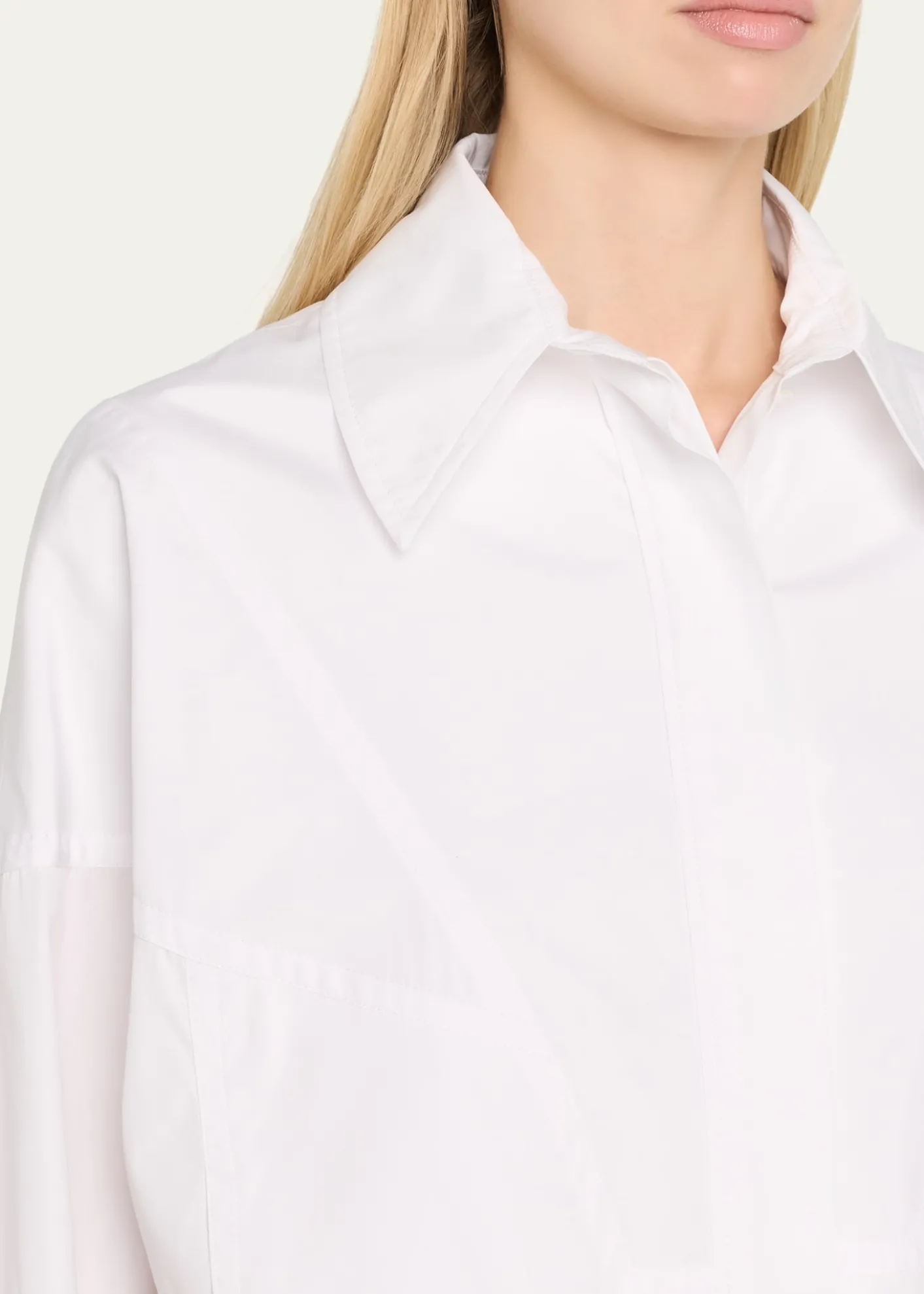 Stella McCartneyPoplin Sporty Bomber Jacket