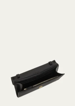 Stella McCartneyStella Ryder Embossed Grainy Eco Vegan Leather Wallet with Strap
