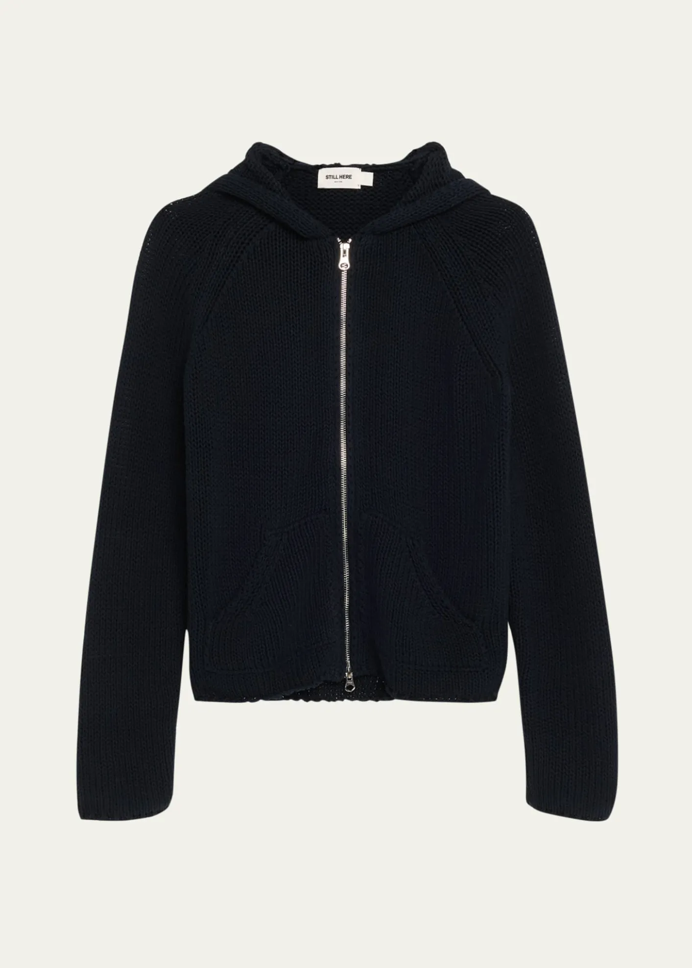 Still HereBear Hooded Zip-Up Sweater