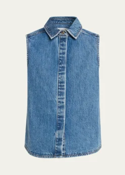 Still HereEmma Sleeveless Denim Top