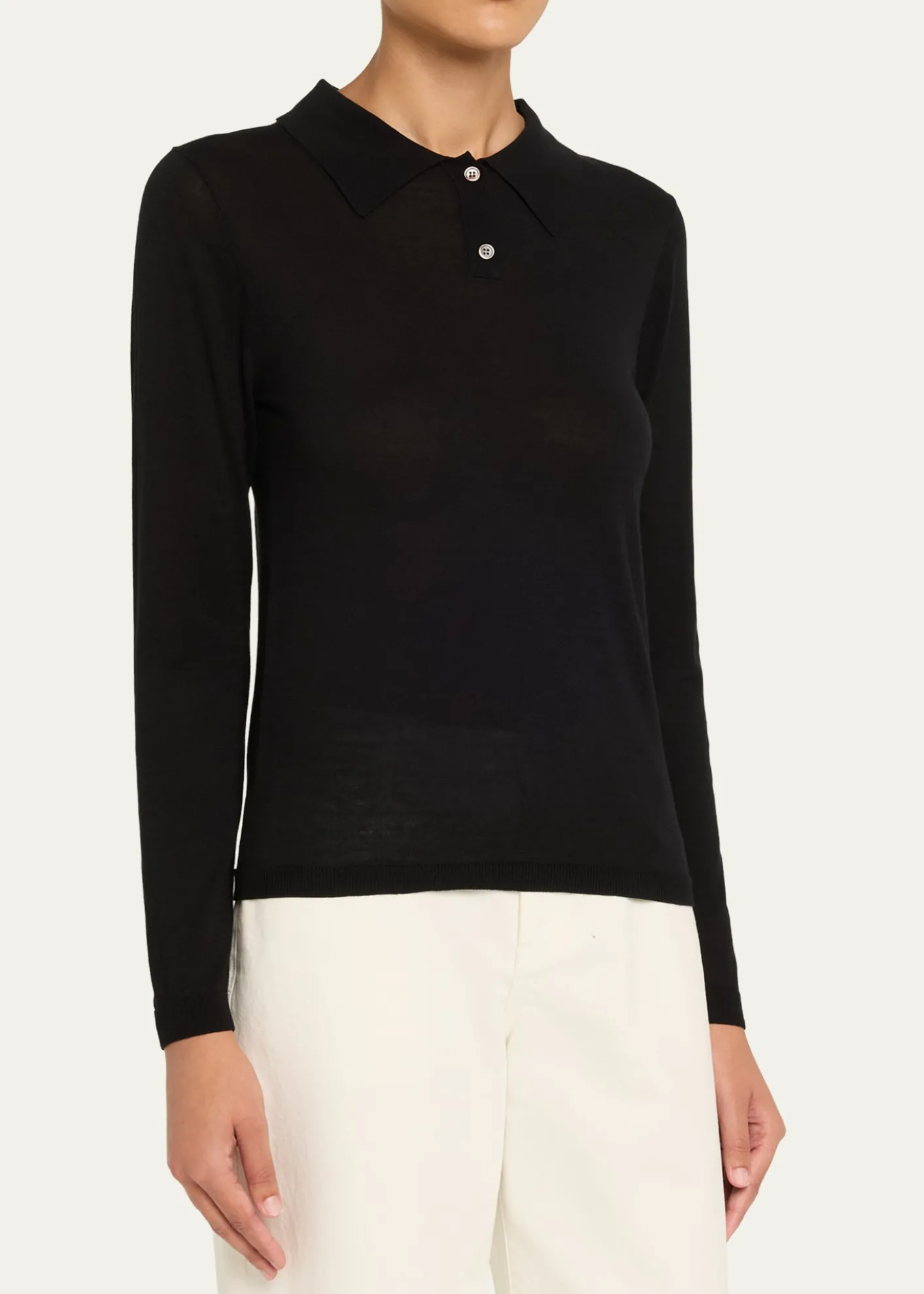Still HereFine-Knit Polo Sweater