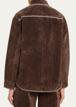Still HereLong-Sleeve Western Suede Shirt