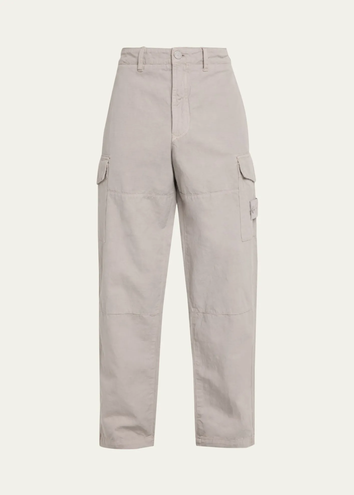 Stone IslandMen's Cotton and Linen Cargo Pants