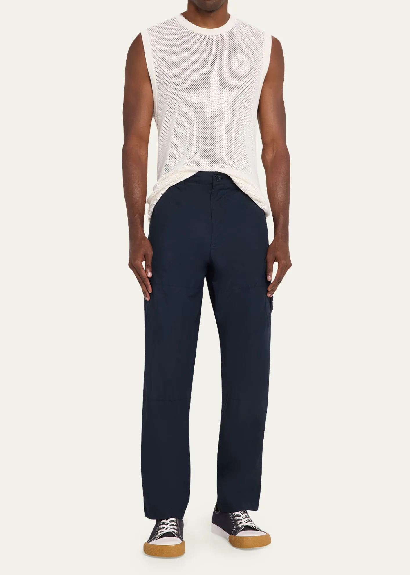 Stone IslandMen's Cotton Straight Leg Cargo Pants