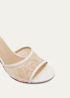 Stuart WeitzmanBareitall 85mm Lace Slide Sandals