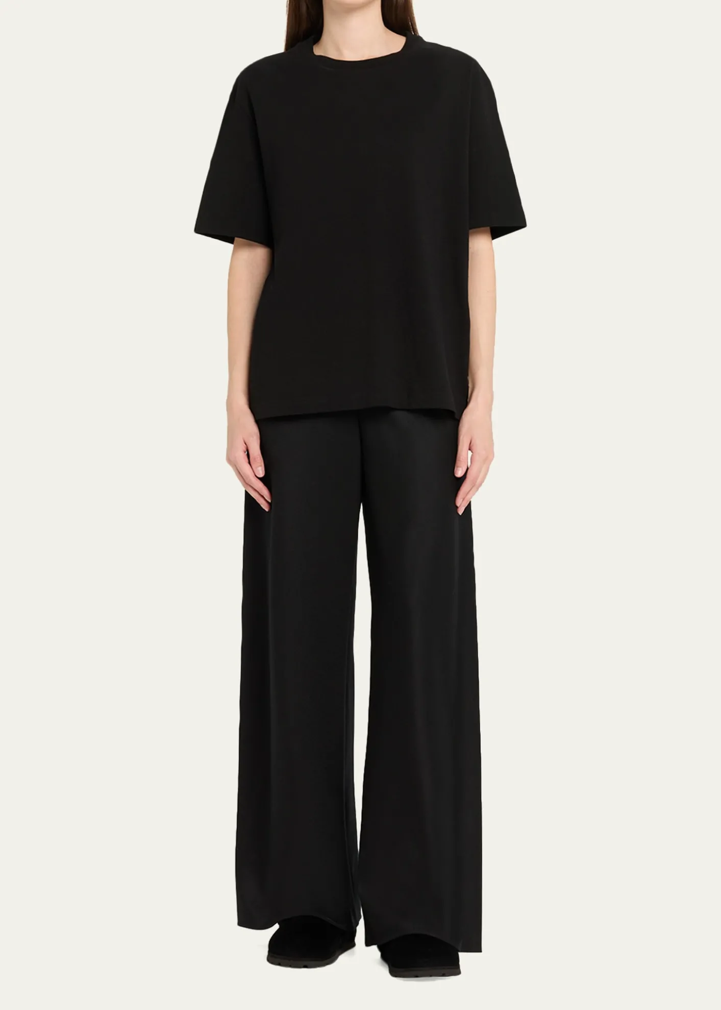 Stuart WeitzmanChrystie Shearling-Lined Corduroy Mules