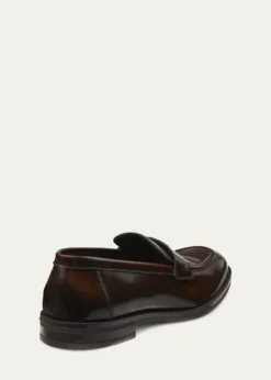 Stuart WeitzmanMen's Club Brushed Leather Slip-On Loafers