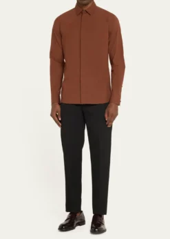 Stuart WeitzmanMen's Club Burnished Leather Penny Loafers