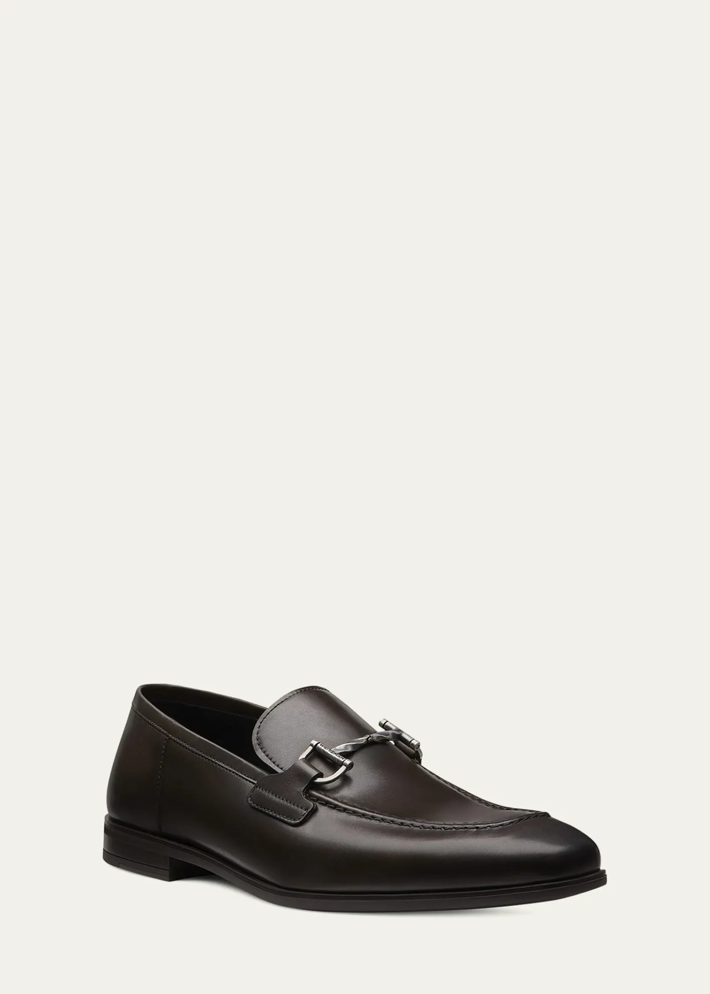 Stuart WeitzmanMen's Simon Leather Twist Bit Loafers