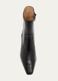Stuart Weitzman50mm Stassi Leather Zip Booties