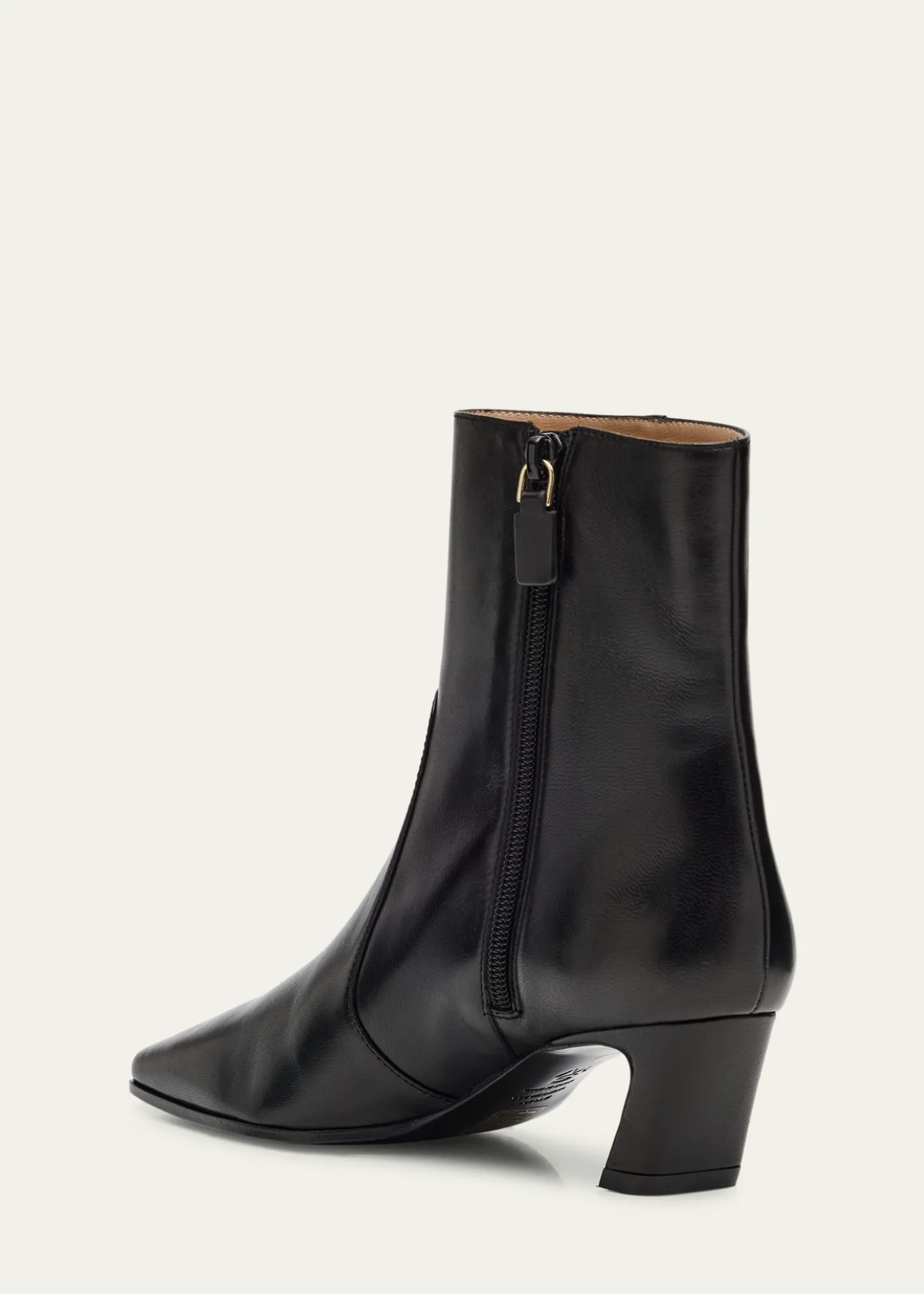 Stuart Weitzman50mm Stassi Leather Zip Booties
