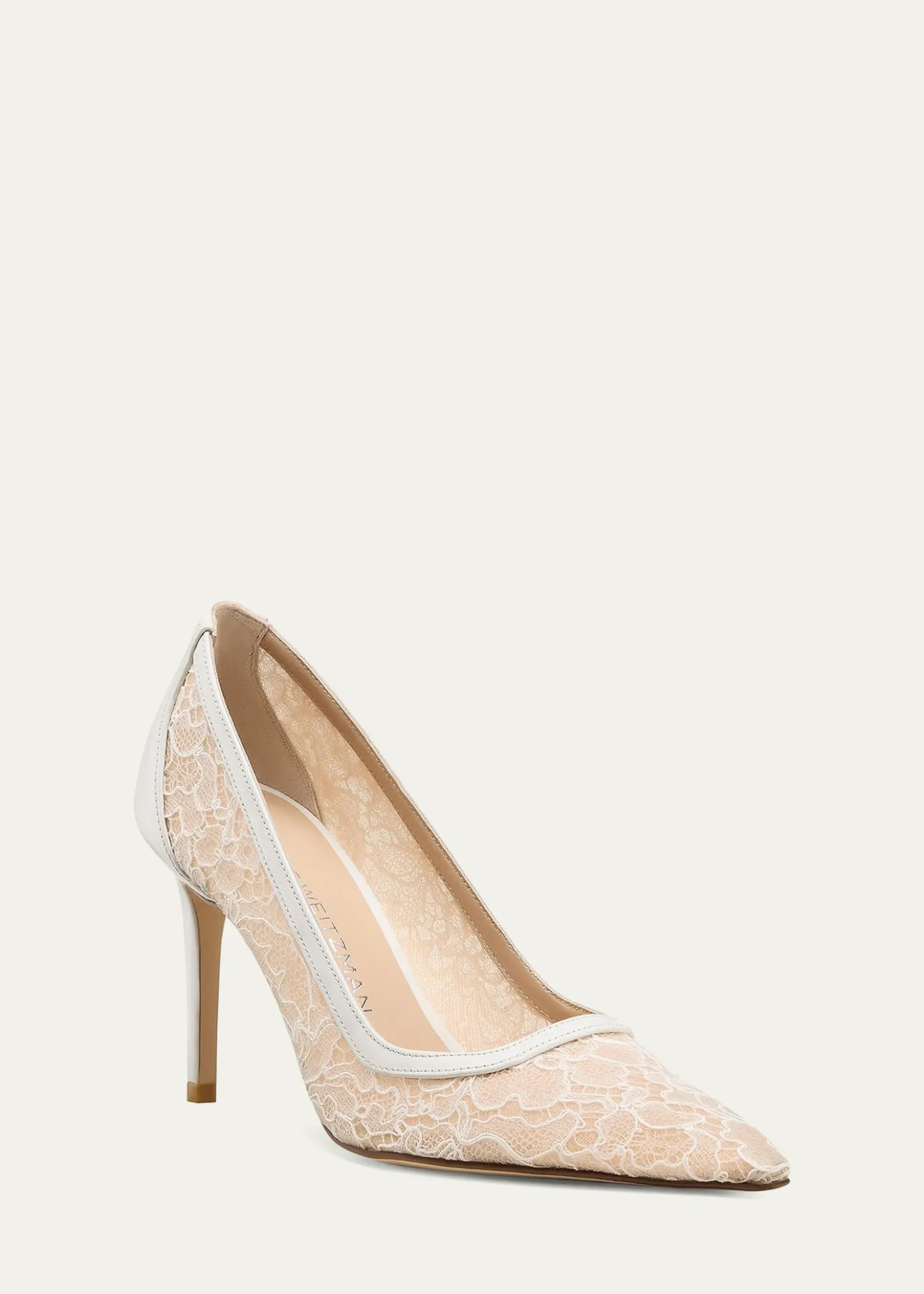 Stuart Weitzman85mm Stuart Power Lace Pumps