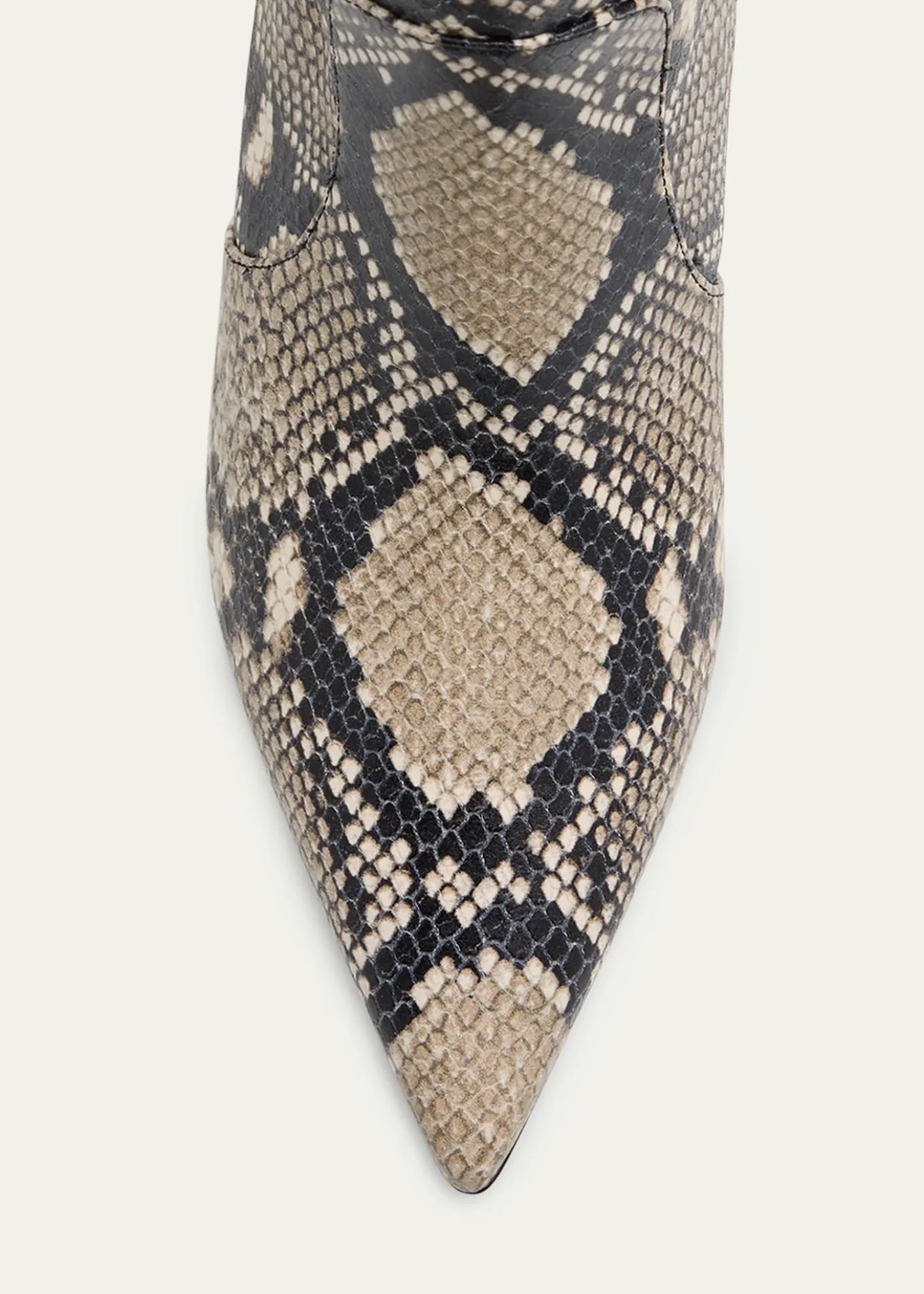 Stuart Weitzman85mm Vinnie Snake-Printed Leather Knee-High Boots