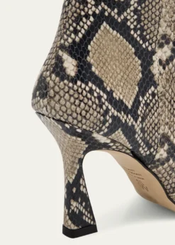 Stuart Weitzman85mm Vinnie Snake-Printed Leather Knee-High Boots