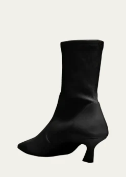 Stuart Weitzman50mm Vinnie Stretch Leather Booties