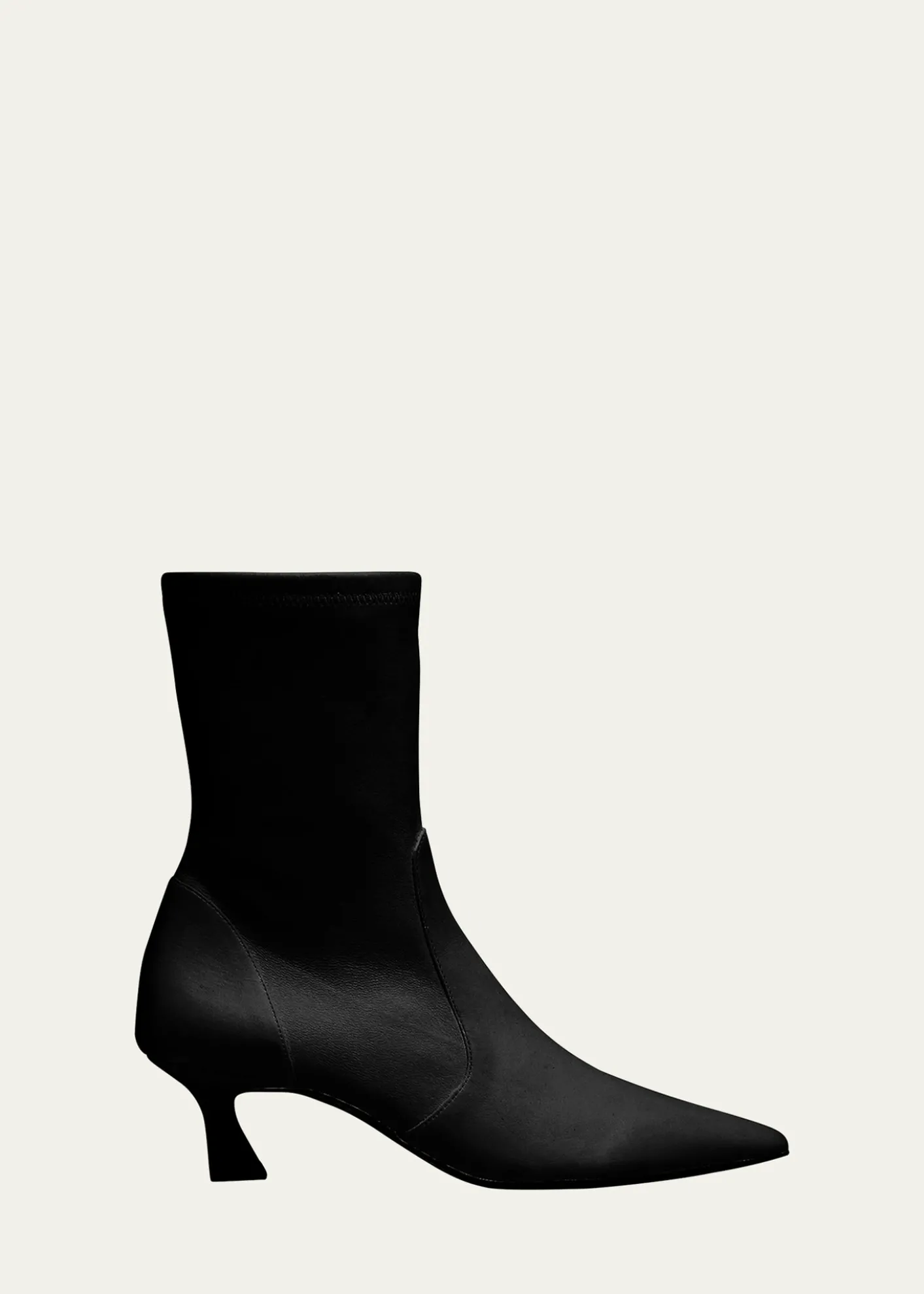 Stuart Weitzman50mm Vinnie Stretch Leather Booties