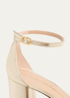Stuart WeitzmanNudist II Leather Ankle-Strap Sandals