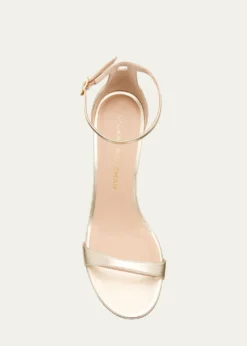 Stuart WeitzmanNudist II Leather Ankle-Strap Sandals